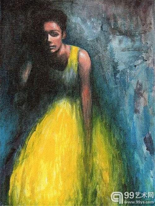 艺术家Mariam Fatima Paré用嘴巴作画的作品
