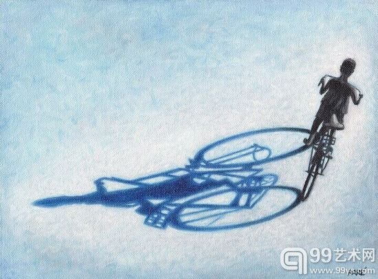 艺术家Mariam Fatima Paré用嘴巴作画的作品