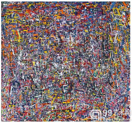 陈荫罢《抽象》油彩 画布134 x 143.5cm　预估价：HK$700,000 –HK$950,000（未包含买方佣金）