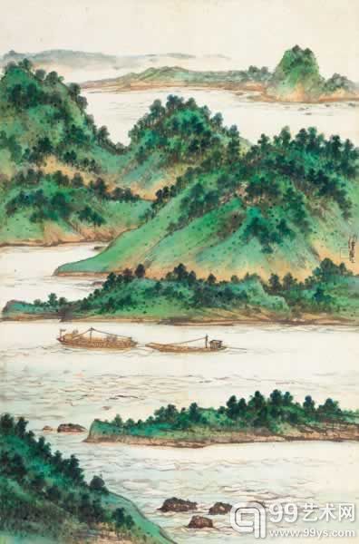 陈佩秋 春江野望