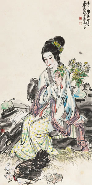 黄胄 李清照