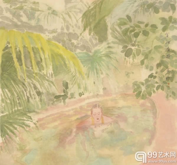 金妹作品：漫游金池7 100x100cm纸本水墨 2014