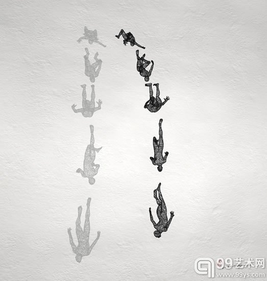 半固态，半阴影：Moto的3D打印线框雕塑