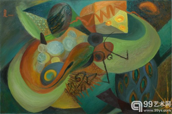 祖母　布面油画　80x120cm 2008