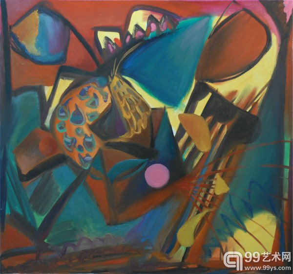 低垂的花朵 98×105cm 2010