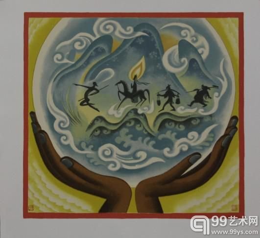 《唐三藏率众弟子取经(33/500)》(藏品编号：161135006)