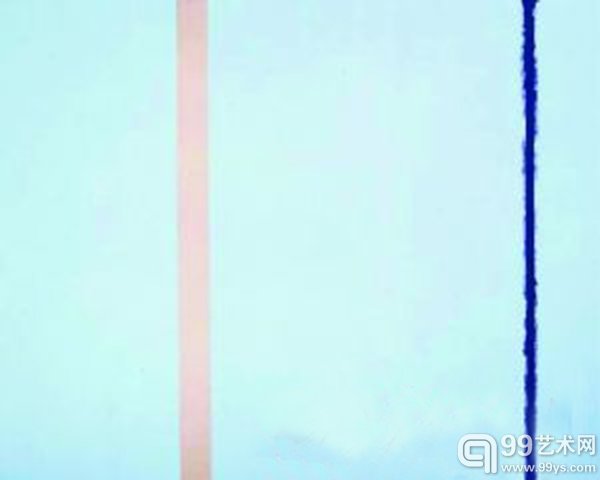 极简主义的代表作 （美） 巴奈特·纽曼 《White Fire》