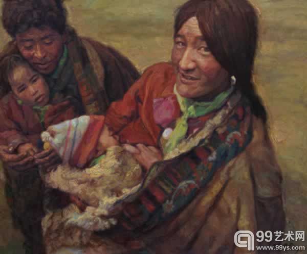 陈逸飞《幸福家庭》