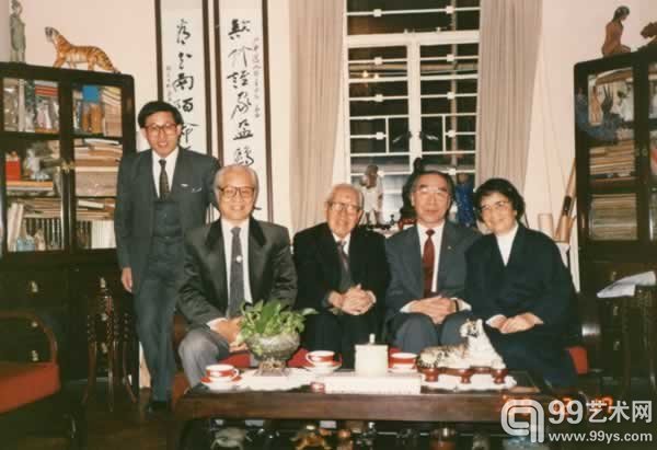 1989年与赵少昂和白雪石