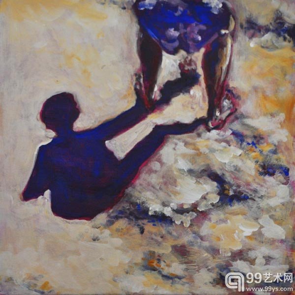 Ulrika Eller-Rüter 影子4 40×40cm 布面丙烯 2014