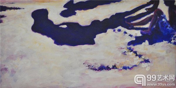 Ulrika Eller-Rüter 影子9 50×100cm 布面丙烯 2014