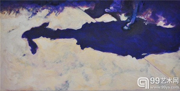 Ulrika Eller-Rüter 影子8 50×100cm 布面丙烯 2014