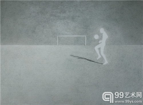 吴雪莲，乐园 No.15，纸本设色，111×81cm，2014