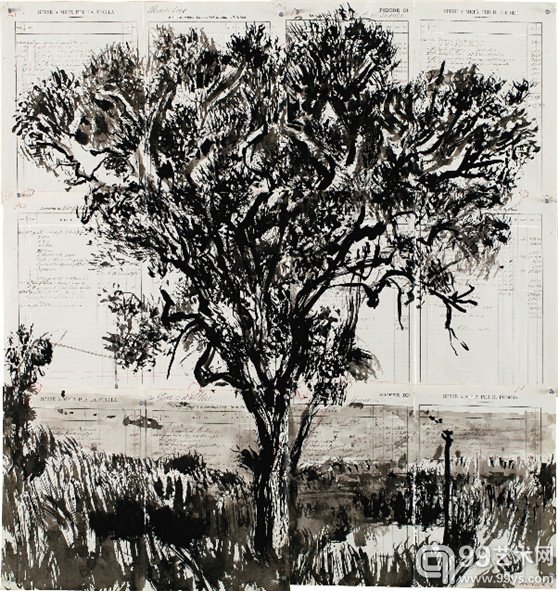 威廉•肯特里奇 《Huilboom》 图片来源：Sotheby`s