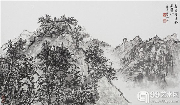 《昆仑山写生》 138×68cm