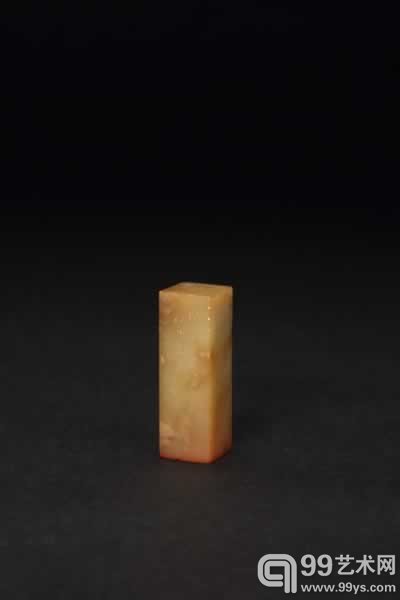 钱松 辽东石方章 2.1×2.1×6.6cm