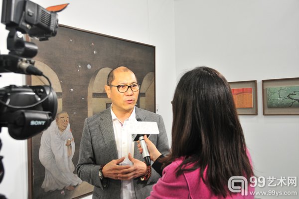 蔡万霖接受媒体采访