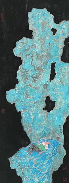 成军《待》纸本水墨