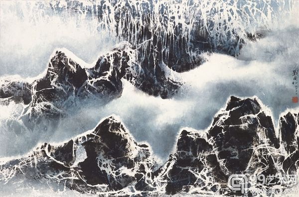 刘国松 西藏组曲之六：巍之的贡嘎山