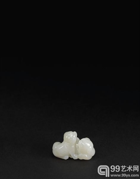 清 十八世纪白玉喜气洋洋坠