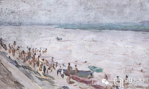 风景之六 19.9cm×31.7cm    油画 年代不详