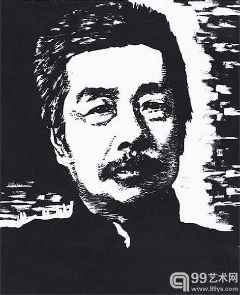鲁迅 版画  32cm×25cm  1959年