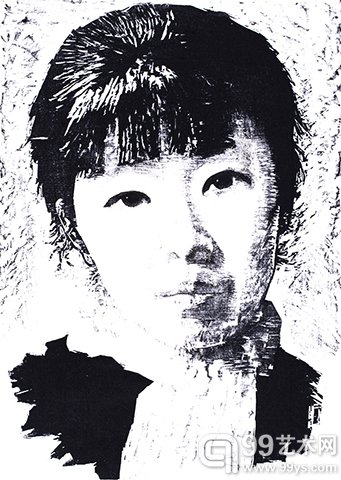 萧红  版画  37cm×28cm 1991年