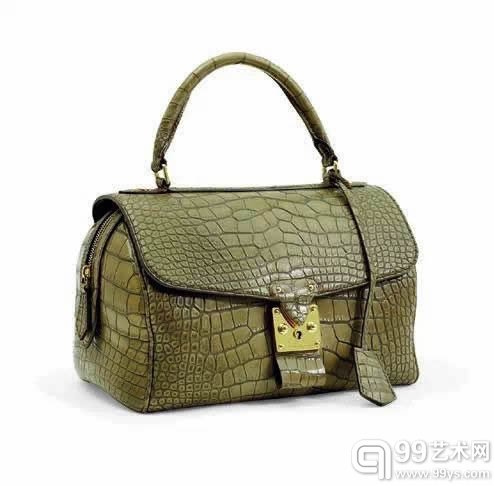拍品编号3690 雾面ECORCE色短吻鳄皮SPEEDY COUTURE包路易威登；2010年港币40,000-50,000美元5,200-6,500