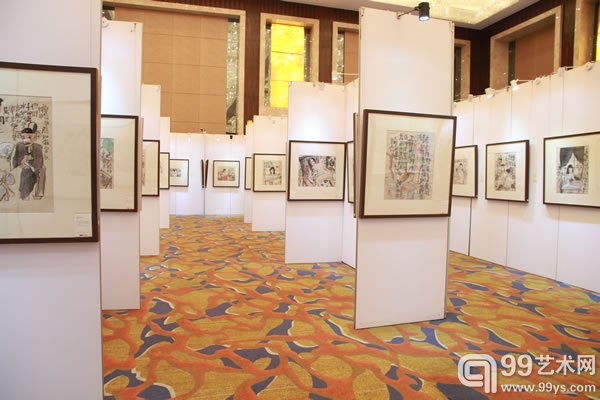 荣宝斋（济南）2014首届拍卖会预展现场