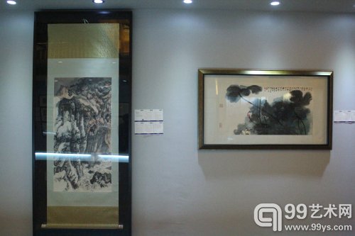 华辰2014秋拍预展现场：冯碧池女士旧藏张大千作品