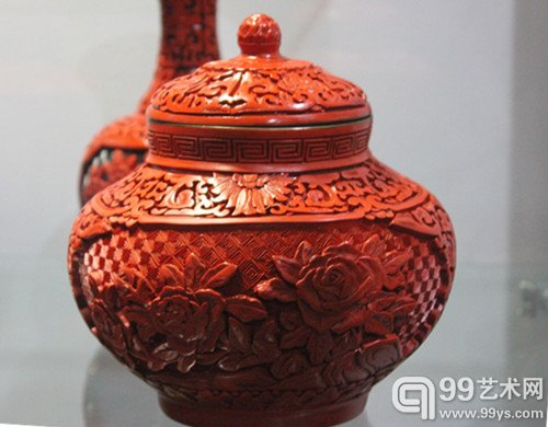 文博会现场 漆器作品