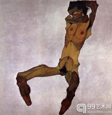 裸男坐像
