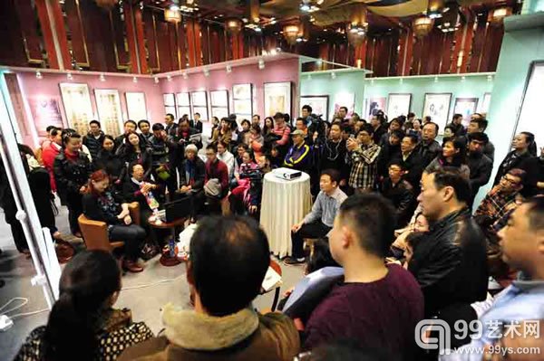 国画大师傅抱石之女傅益璇与各界藏家和国内外媒体记者交流