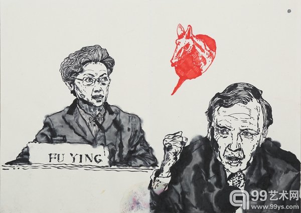 发言人，2014，宣纸册页