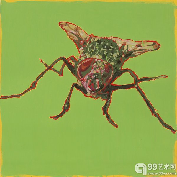 除四害——苍蝇，2014，布面油画
