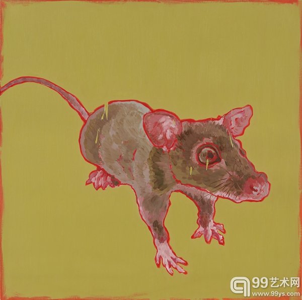 除四害——老鼠，2014，布面油画