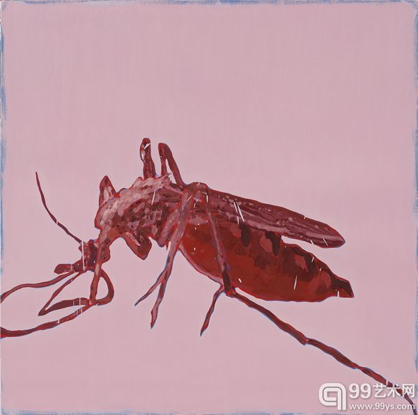 除四害——蚊子，2014，布面油画