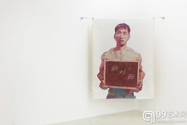 面对面，2014，布面油画，195x135cm
