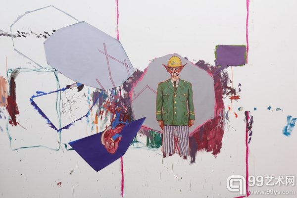 琴瑟失调，2014，综合油画