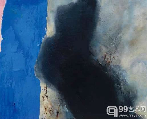 赵无极《01.05.92》布面油画 81×100cm 1992年