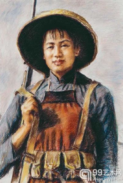 杨飞云《七绝·为女民兵题照-飒爽英姿五尺枪，曙光初照演兵场》