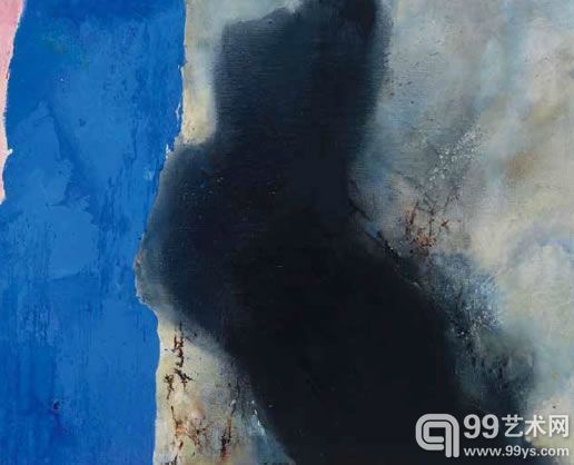 赵无极《01.05.92》布面油画 81×100cm 1992年