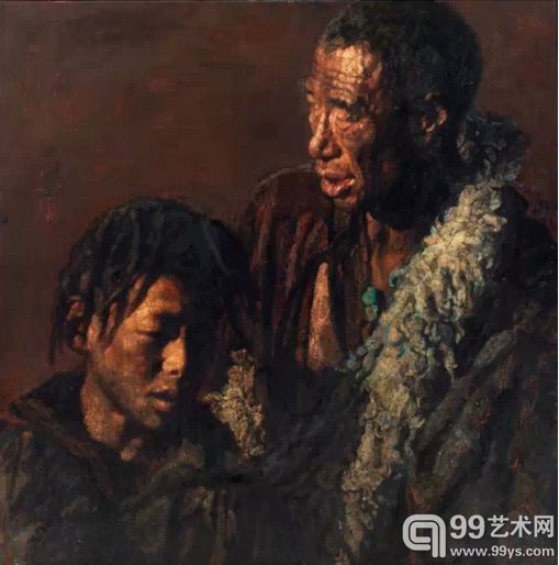 陈逸飞   父与子(西藏)