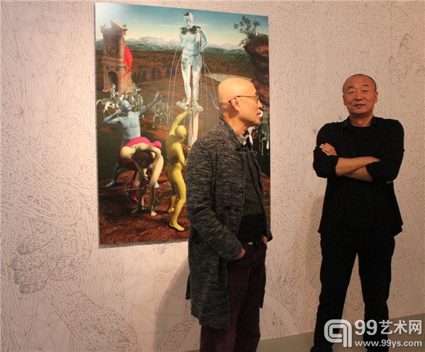 批评家俞可与刘淳在现场
