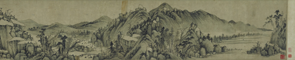 天蠁楼藏 王时敏（明末清初）《苍岩晚翠》图卷 手卷 02
