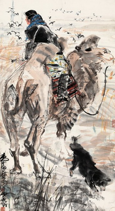 黄胄（1925-1997） 戈壁新貌