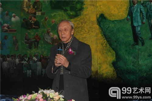 中国油画学会名誉主席、中央美术学院教授詹建俊先生致辞