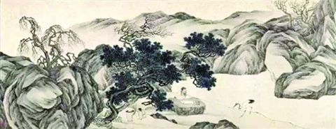 款鹤图卷