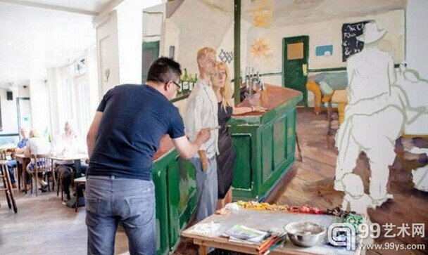 半条街现场创作