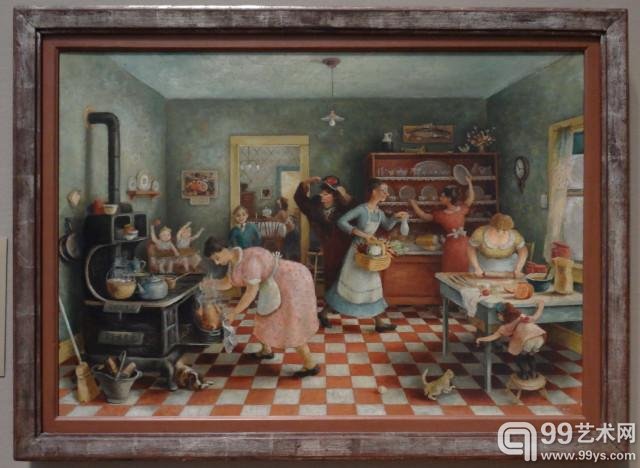 《感恩节晚餐》（Thanksgiving Dinner）多丽丝·李（Doris Lee）1935年